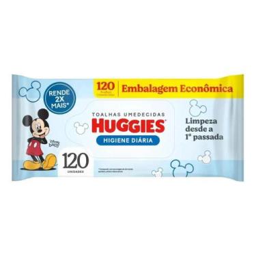 Imagem de Toalhas umedecidas Huggies Higiene Diária 120 u pacote x 1 - Congratul