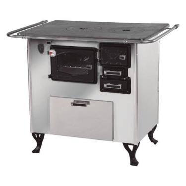 Imagem de Fogão A Lenha C Forninho C Caixa Esq. Inox Fornos Pinhal N2