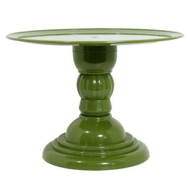 Imagem de Suporte para Bolo Dubai Verde Oliva - 27cm - Fabri Fest