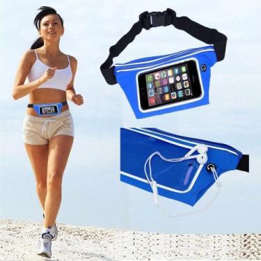 Imagem de Pochete cinto porta celular fitness Corrida até 5.5 Pol Impermeável AZ