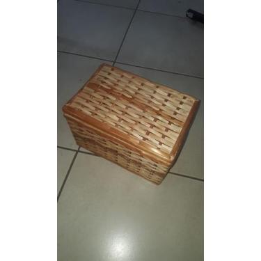 Imagem de Bau de vime médio - Loja do hippie
