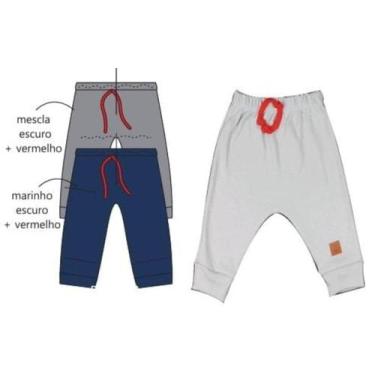 Imagem de Calça Infantil Masculino Mijão Lisa Suedine c/punho - Bicho Molhado, A
