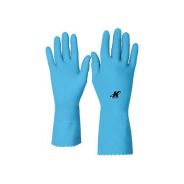 Imagem de Luva Látex Super Silver Azul T/G Kalipso