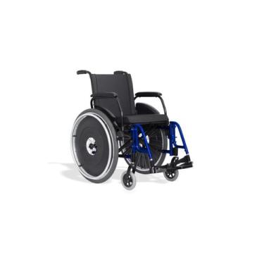 Imagem de Cadeira de Rodas AVD Alumínio AVD 50 CM Azul Marinho - Ortobras