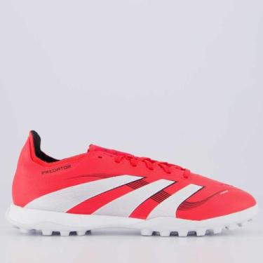 Imagem de Chuteira Adidas Predator League TF II Society Vermelha, 44