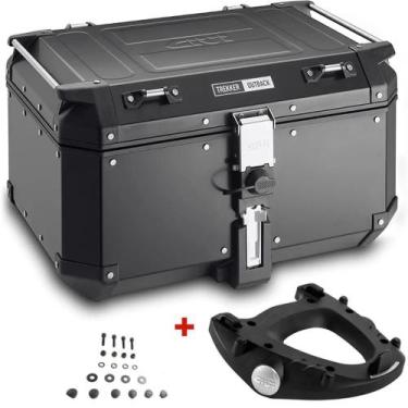 Imagem de Baú Givi Monokey Traseiro Trekker Outback 58L Obkn58b Preto + Base M5 