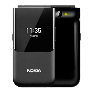 Imagem de Celular Nokia Flip 2720 2G TA-1170 4GB Dual Sim Tela 2.8 QVGA Kaios Preto