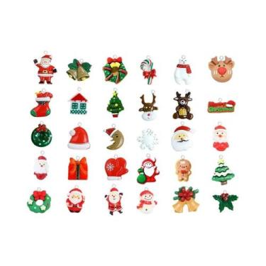 Imagem de Decorações De Árvore De Natal Miniatura Em Resina, Modelos Pequenos, 2