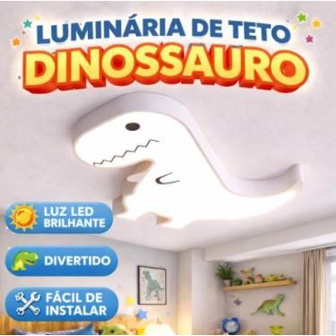 Imagem de Luminária De Teto De Dinossauro Para Quarto Infantil - Luxor Store, Bi