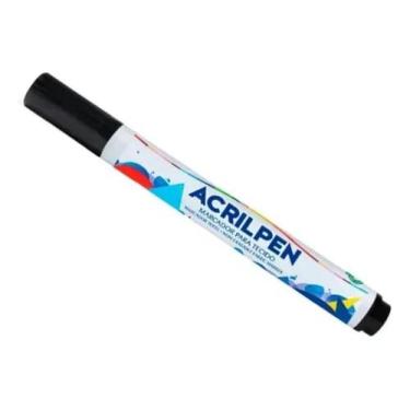 Imagem de Marcador p/ tecido acriex preta 520 r - ACRILEX