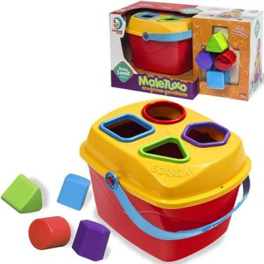 Imagem de Brinquedo Educativo Maletuxo Formas Geométricas Baby Land Divertido +1