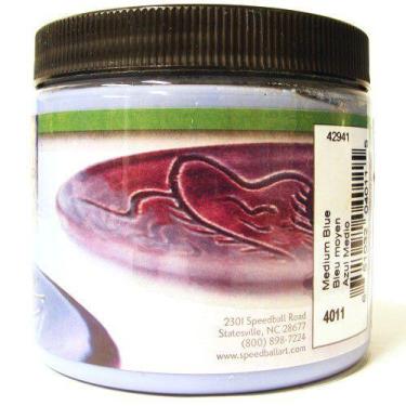 Imagem de Esmalte Para Cerâmica Glaze Speedball 4011 Med Blue 480ml