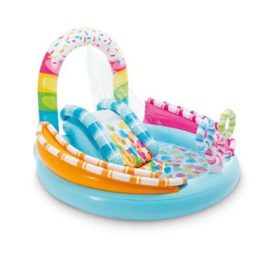 Imagem de Piscina Playground Infantil  Diversão Com Doces 165 Litros - Intex 571