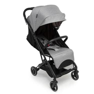 Imagem de Carrinho de Bebê Nino Cinza Compacto p/ Bagagem- Infanti