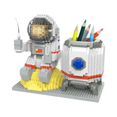 Imagem de Minifigura De Astronauta Com LED, Blocos De Montar Micro Mini, Brinque