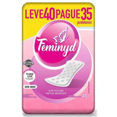 Imagem de Absorvente FEMINYD Protetor Diário Sem Abas 40 Unidades