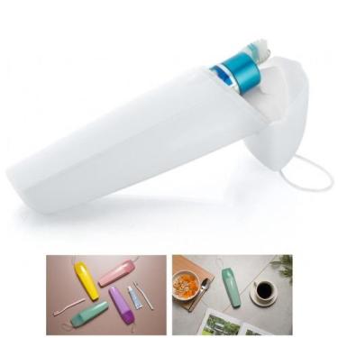Imagem de Porta Escovas Creme Dental Portátil Bolsa Mala Viagem Estojo - UP 2000