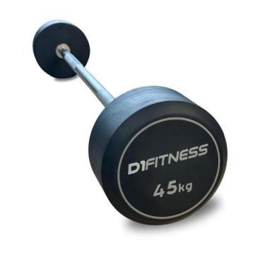 Imagem de Barra Montada Reta Emborrachada - Elite 45kg - D1Fitness