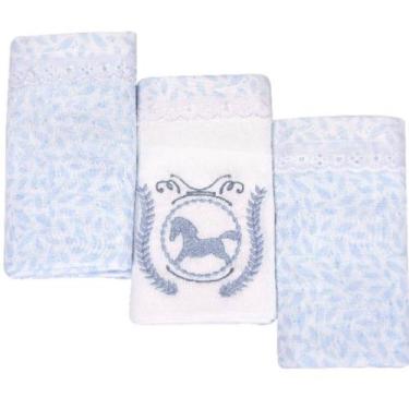 Imagem de Fralda Loupiot Clean C/3 Azul/Cavalo 351604 - Minasrey