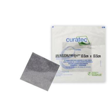 Imagem de Curativo de Carvão Ativado com Prata 10,5cm x 10,5cm Curatec