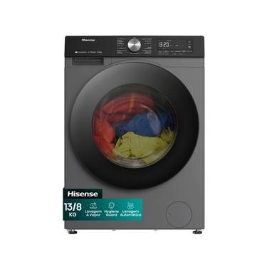 Imagem de Lava e Seca 13Kg Hisense Titanium com 13 Programas de Lavagem, Steam, Wi-Fi - WD3S13