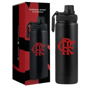Imagem de Garrafa Aluminio Sun One Sport 800ml Times Flamengo - Brasfoot