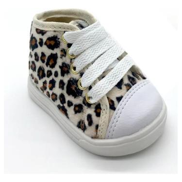 Imagem de Sapatinho de Bebê Tenis de Bebe Oncinha Animal Print Sapato Calçado In
