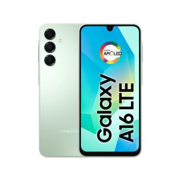 Imagem de Smartphone Samsung A16 128GB Verde 4GB RAM Tela grande Celular Android