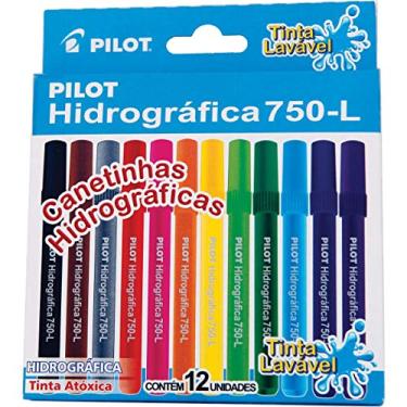 Imagem de Canetinha Hidrográfica 750-L, Pilot 750-L, Multicor, Pacote de 12
