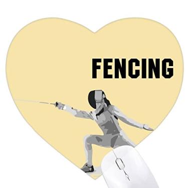 Imagem de Tapete de borracha para escritório com tema de coração Art Deco da moda antiga