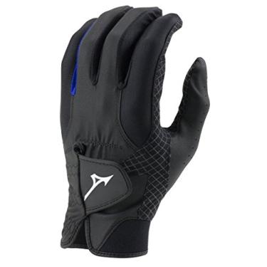 Imagem de Mizuno Luva de golfe masculina RainFit 2018, par, preto/azul royal, pequena