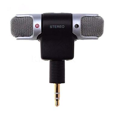 Imagem de microfone para celular 3,5 mm estéreo externo entrevista músicos you tuber Sem Fio Celular Cameras Gravador Tablet Condensador