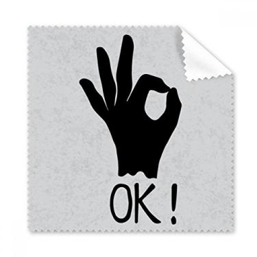Imagem de OK Outline Pano de limpeza de gesos personalizado limpador de óculos 5 peças