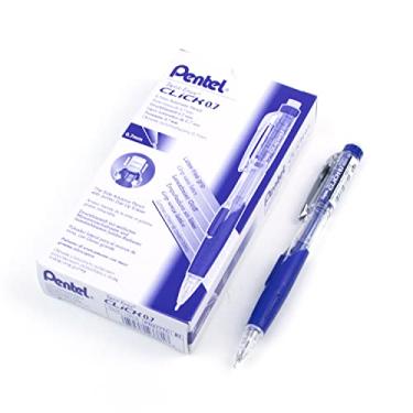 Imagem de Pentel Lapiseira Twist Apagar Clique (0,7 mm), cores sortidas em barril azul, a cor pode variar, caixa com 12 (PD277TC)