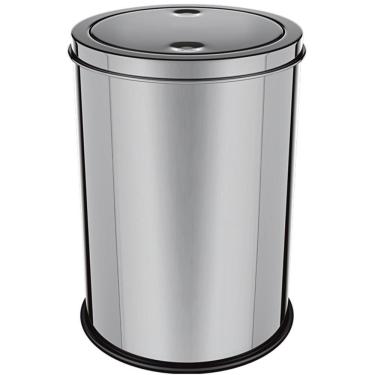 Imagem de Lixeira Inox 12 Litros Basculante Banheiro Cozinha