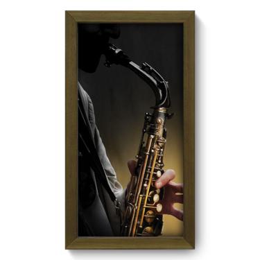 Imagem de Quadro Decorativo - Saxofone - 19cm x 34cm - 002