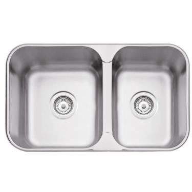 Imagem de Cuba Tramontina Isis 2C 34-28 BS Perfecta em Aço Inox Acetinado 69 x 40 cm Tramontina