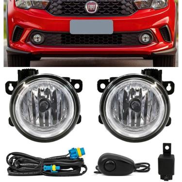 Imagem de Kit Farol de Milha Neblina Fiat Argo 2018 2019 - Interruptor Alternativo