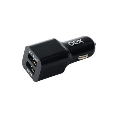 Imagem de Carregador Automotivo Cg101 Preto 2 Portas Usb - Oex