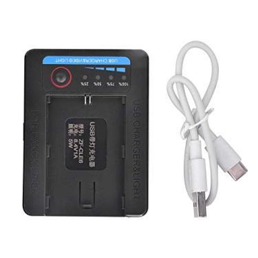 Imagem de Carregador de bateria para câmera de carregamento com slot único USB Tipo-C para bateria LP-E6