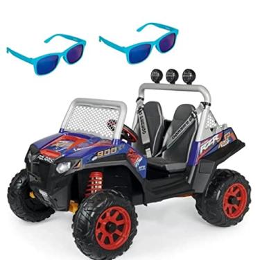 Imagem de Carro Elétrico Infantil Polaris Ranger com 2 Óculos Azul