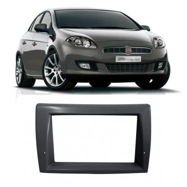 Imagem de Moldura Painel  Fiat Bravo 2010 a 2016  Expex Preta Padrão  Chinês Japonês 1din 2din