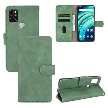 Imagem de For for UMIDIGI A9 Pro Solid Color Skin Feel Magnetic Buckle Horizontal Flip Texture PU Leather Case with Holder & Card Slots & Wallet