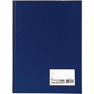 Imagem de Pasta Catálogo 50 Envelopes Finos Sem Lombo Azul Escuro Dac
