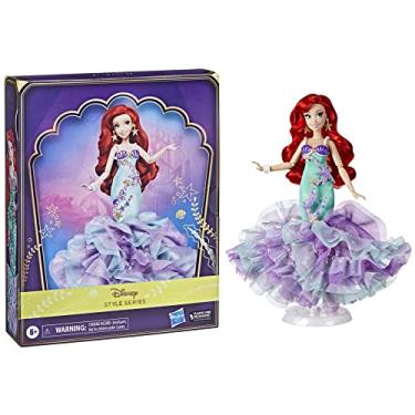 Imagem de Boneca Disney Princesas Style Series Deluxe com Acessórios - A Pequena Sereia Ariel - F5005 - Hasbro