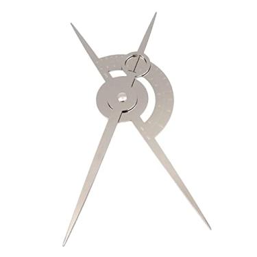 Imagem de Newmind Régua de sobrancelha de aço inoxidável, régua de sobrancelha de escala precisa, ferramenta de medição de sobrancelha de microblading permanente, ferramentas de medição de maquiagem - prata