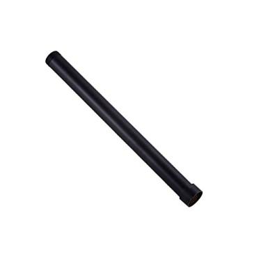 Imagem de 1pcs 30cm chuveiro extensão tubo de aço inoxidável quadrado quadrado redondo mais longo chuveiro slide barras extender acessórios de vara, 30cm preto redondo
