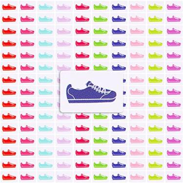 Imagem de Gersoniel Pacote de 200 adesivos de tênis para treino, planejador de fitness, diário, diário, calendário ou diário (cores mistas)