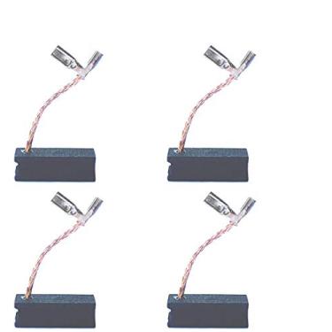 Imagem de 4 peças de escova de carbono compatível com o cabo de porta Dewalt DWP611 450 roteador, peça de reposição do motor Dewalt A27343-4