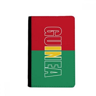 Imagem de Porta-passaporte com nome da bandeira do país da Guiné Notecase Burse carteira capa porta-cartão, Multicolor